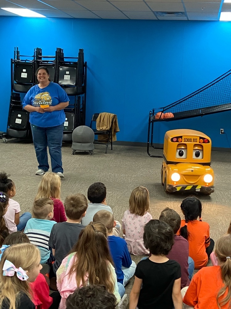 Buster Bus talks bus safety. 
